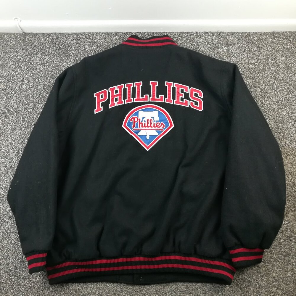 Philadelphia Phillies Jacket Wool Bomber Varsity G-III MLB Apparel Mens 2XL